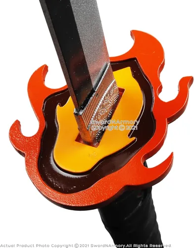 Vista 7 de Munetoshi 40.5 Steel Zenitsu Agastuma Nichirin Katana Demon Killer Samurai Sword Scabbard Cosplay Costumes