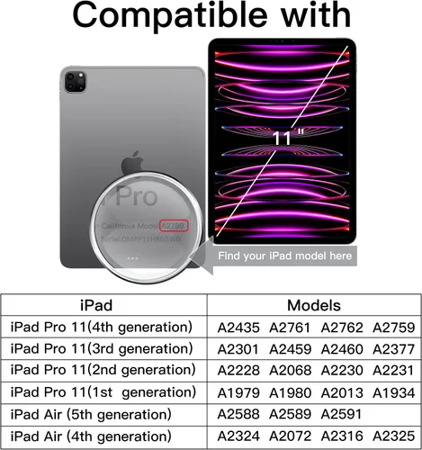 Vista 2 de JETech Protector de pantalla de papel para iPad Pro 11" 4/3/2/1, Air 5/4, paquete de 1 For iPad Air 5/4 10.9" (2022/2020) & Pro 11