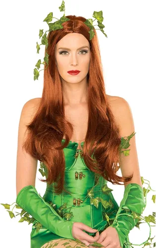 Vista 2 de Secret Wishes de la mujer DC Comics Poison Ivy peluca, talla única , Multicolor