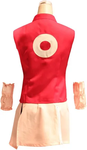 Vista 3 de Leaffly Haruno Sakura - Falda para disfraz de cosplay con diadema