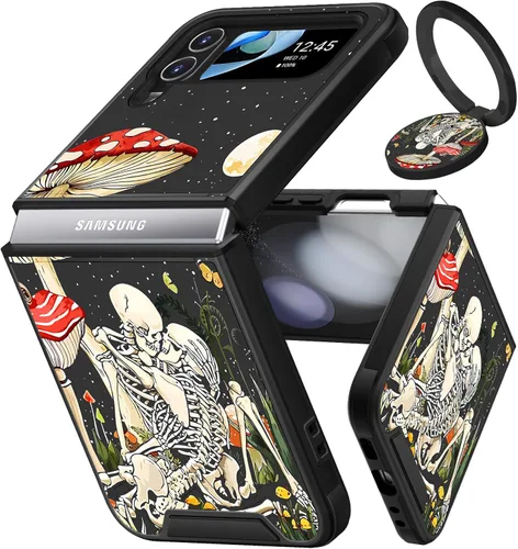 Vista 104 de Funermei para Samsung Galaxy Z Flip 4 Funda - Funda de Teléfono Bonita para Mujeres y Niñas con Mariposas Bonita Estética Femenina Diseño