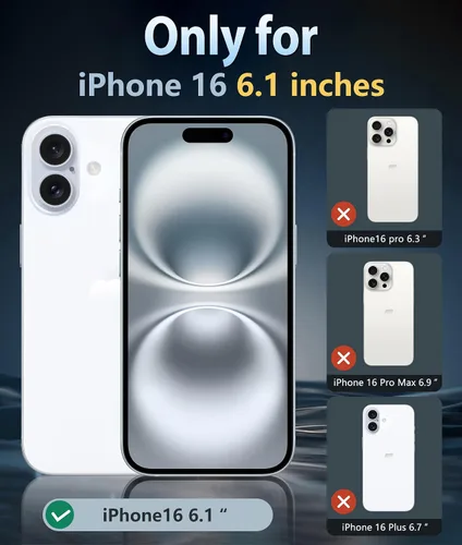 Vista 2 de FNTCASE Funda para iPhone 16: magnética, con soporte de control de cámara, protección contra caídas de grado militar, antiamarilleamiento, a prueba