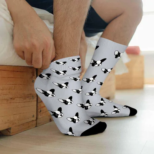 Vista 5 de Pehede Calcetines lindos erizos para hombre, divertidos calcetines de vestir de dibujos animados para mujer, divertidos calcetines de diseño loco