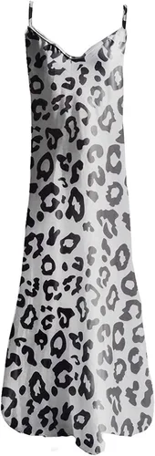 Vista 4 de Ceboyel Vestido largo de verano con tirantes delgados florales para mujer, vestido largo de verano con cuello en V, sexy, bohemio, ropa de playa