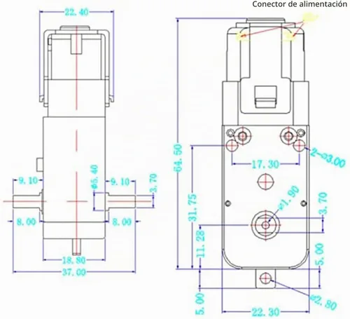 Vista 5 de MC100 4WD Mecanum Wheel Chasis de coche con motor TT, kit de coche inteligente de control remoto con rueda omnidireccional de 2.362 in para Negro