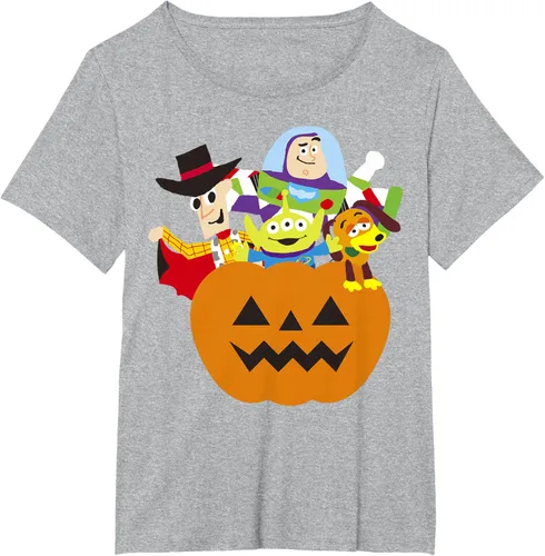 Vista 15 de Disney Pixar Toy Story - Camiseta de calabaza de Halloween, Negro