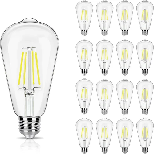 Vista 9 de [Usado] winsaLED Bombillas LED equivalentes a 25 W, 2700 K, color blanco suave, no regulables, ST19 de 2 W, bombillas Edison LED con base E26, 90