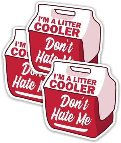 Vista 2 de 314PI Calcomanías de vinilo troqueladas con texto en inglés «Don't Hate Me Water Assistant», 3 unidades, calcomanías de enfriamiento, calcomanías