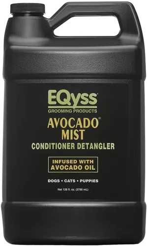Vista 6 de EQyss Acondicionador en aerosol para mascotas con bruma de aguacate – Brilla, acondiciona y reduce el desprendimiento, espray sin peso sin enjuague