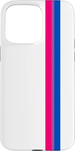 Vista 30 de Funda blanca para iPhone 13 Pro Subtle Bi Pride Flag LGBT Bisexual Stripe