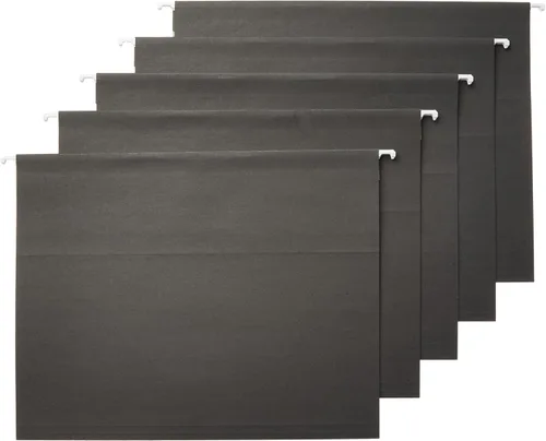 Vista 10 de Amazon Basics Carpetas colgantes para archivos, tamaño carta, aguamarina, paquete de 25