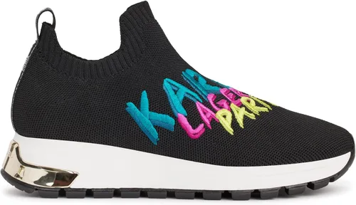 Vista 5 de Karl Lagerfeld Paris Mirren - Tenis bordados sin cordones para mujer