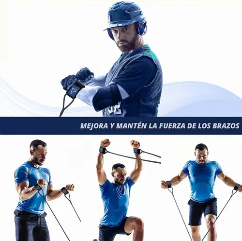 Vista 5 de Baseball Band Resistance Band for Pitchers, Arm Trainer for Throwing Training Azul