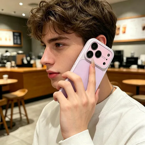 Vista 8 de Funda de silicona líquida para iPhone 17 Pro Max equipada con película protectora de lente, anticolisión suave al tacto y resistente a las manchas