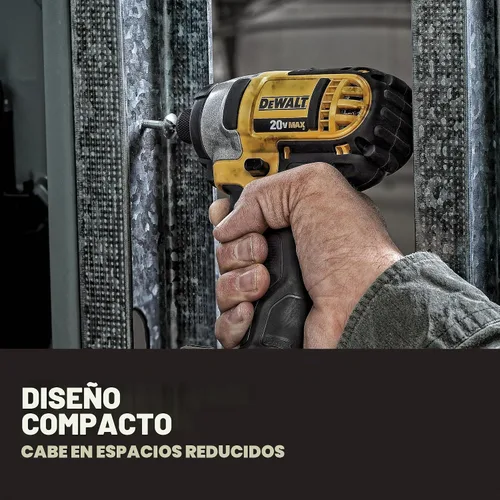 Vista 7 de DEWALT Kit de combo de perforación inalámbrico de 20V MAX, 2-Herramienta (DCK240C2)