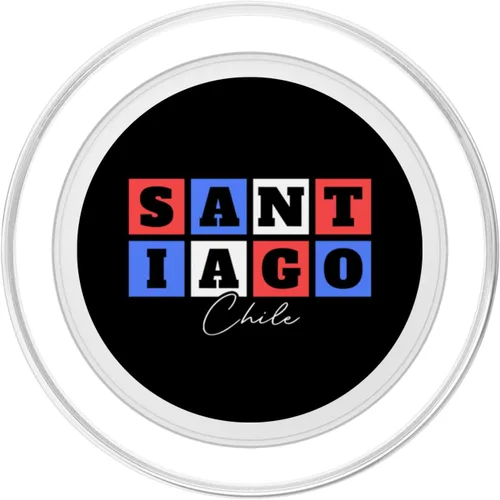 Vista 2 de Santiago Chile Travel Vacation Souvenir PopSockets MagSafe PopGrip for iPhone