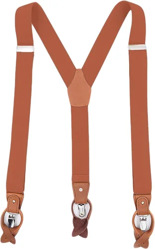 Vista 20 de MENDENG Tirantes de gancho giratorio de bronce vintage con 4 tirantes ajustables para hombre