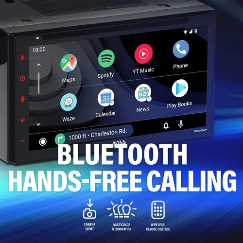 Vista 4 de BOSS Audio Systems Elite BV900ACP - Reproductor multimedia para automóvil con Apple CarPlay-Android Auto, doble Din, pantalla táctil capacitiva