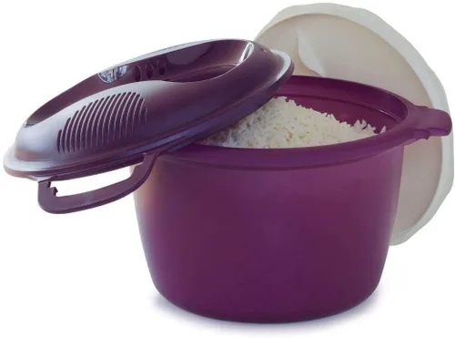 Vista 2 de MICROWAVE Rice Maker - Vaporizador para hacer arroz, color rosa