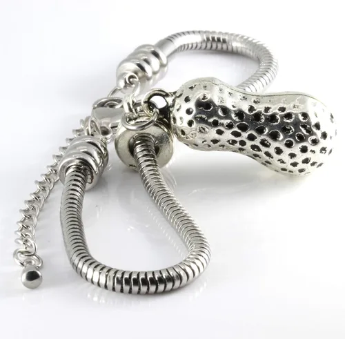 Vista 2 de Pulsera de maní Pulsera de cadena de serpiente, Acero inoxidable