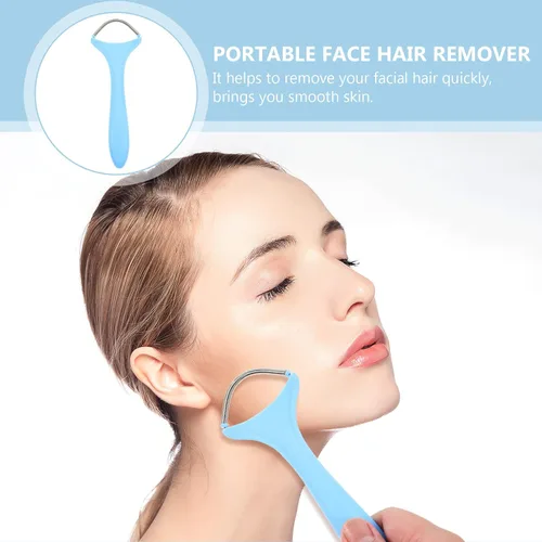 Vista 3 de Eliminador de vello facial Spring Face Dispositivo de eliminación de rodillos de pelo Herramienta de eliminación de cara Depiladora facial