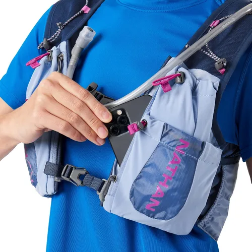 Vista 2 de Nathan Vapor Airess 3.0 7 Liter Hydration Vest w/ 2L Bladder, Air Mesh Shoulder Straps, Front Pockets & Back Zipper Pocket, Breathable & Moisture