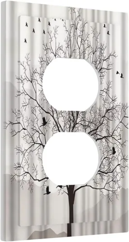 Vista 41 de Placa de pared de 1 cuadrilla, diseño de playa, océano, amanecer, mar, atardecer, cubierta de interruptor de luz en blanco, decorativo, sin