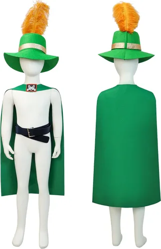 Vista 2 de Wandamaga Disfraz de gato con botas de gato para hombre y niño, traje + sombrero