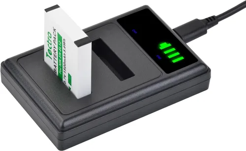 Vista 8 de Tectra 2 baterías EN-EL12 de alta capacidad y cargador dual LED para Nikon Coolpix AW100 AW110 AW120 AW130 A1000 B600 W300 A900 S6300 S8100 S8200
