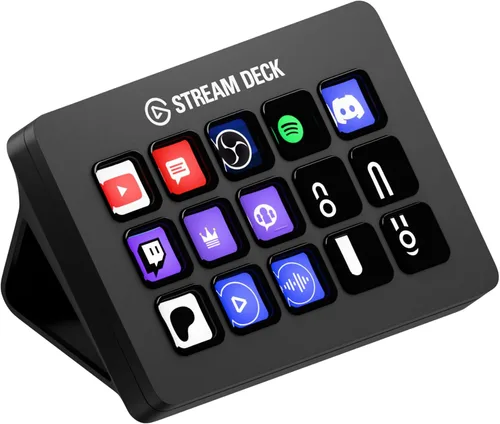 Vista 10 de Elgato Stream Deck Teclas de tijera—Controlador de flujo de trabajo con teclas macro personalizables para OBS, Twitch, Discord, Teams, Photoshop