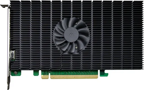 Vista 7 de HighPoint HBA M.2 Rocket 1104 PCIe Gen3 NVMe HBA de 4 puertos para sistemas Windows, Mac, Linux y VMWare.