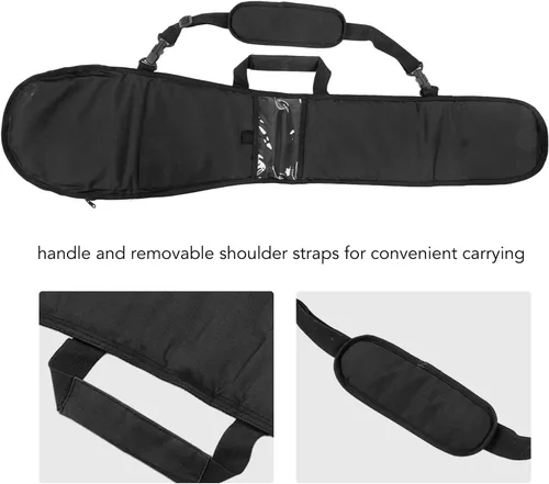 Vista 5 de Tefola Bolsa de remo para kayak, canoa Kayak Split Paddle Bolsa de transporte Bolsa de almacenamiento para remo (negro)