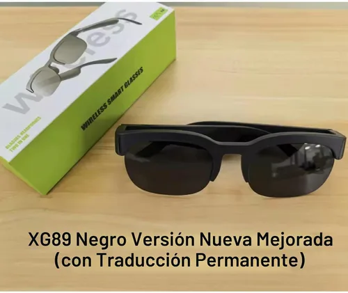 Vista 5 de Lentes inteligentes de traducción AI, traductor en tiempo real, gafas de sol de audio Bluetooth con altavoces abiertos y micrófono