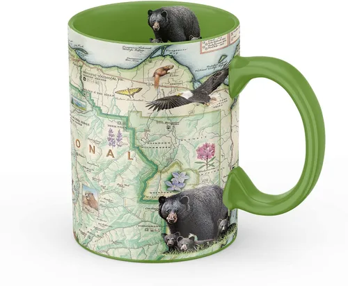Vista 12 de Taza de cerámica con mapa de 1000 islas de Xplorer Maps (16oz) – Taza de café libre de BPA para bebidas frías y calientes – Perfecta para oficina