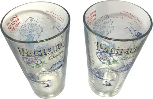 Vista 5 de Pacifico Clara Cerveza Jersey Shore - Juego de 2 vasos de cerveza (2)