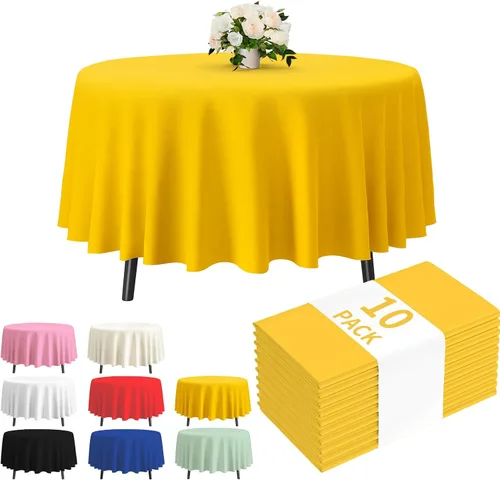 Vista 43 de Fixwal Mantel de plástico negro desechable de 54 x 108 pulgadas, mantel rectangular impermeable, paquete de 5 para graduación, decoración de fiesta
