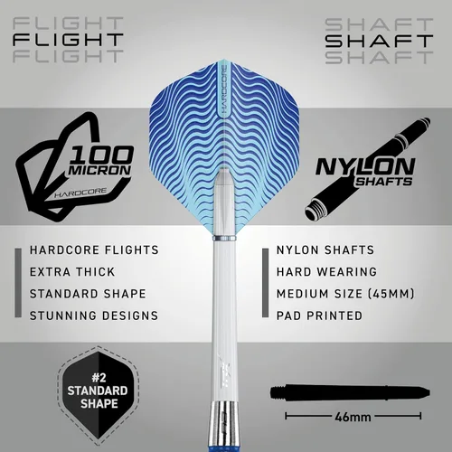 Vista 3 de RED DRAGON Stag Steel Tip Darts Set - 85% Tungsten Darts with Precision Grip Barrels, Flights & Shafts - Available in Weights from 24g to 30g