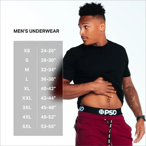 Vista 2 de PSD Underwear Mens Boxer Briefs - Gemstone, Standard Length Pack & Singles, Soft & Breathable Boxer Briefs for Men