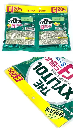Vista 4 de Minecook Chicle Xylitol 3 Sabores Manzana, Melocotón, Limón 4.4oz 4.30 oz