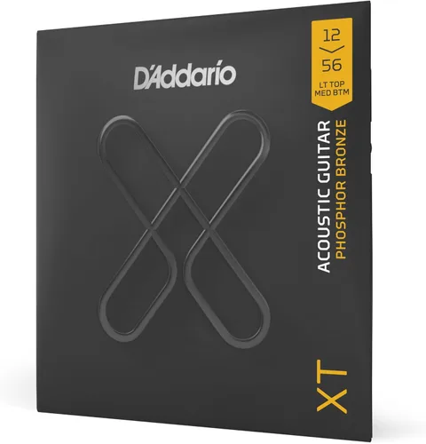 Vista 7 de D'Addario Cuerdas para guitarra acústica, XT con revestimiento de bronce fosforoso, XTAPB1047, calibre extra ligero 10-47, juego de 6 cuerdas
