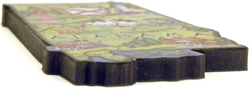 Vista 2 de Imán coleccionable de Pennsylvania Artwood State, recuerdos y regalos de Classic Magnets