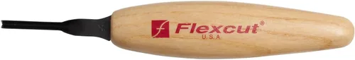 Vista 9 de Flexcut Herramienta de tallado de madera Micro V-Tool 45 grados 0.059 in Cuchilla de corte de acero de alto carbono 1095 afilada para trabajos