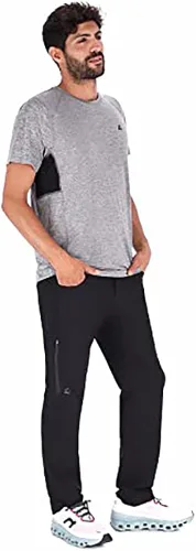 Vista 2 de Apricoat Pantalones de aventura Pantalones de senderismo ligeros para hombre y mujer, resistentes al viento y al agua, pantalones casuales Ripstop