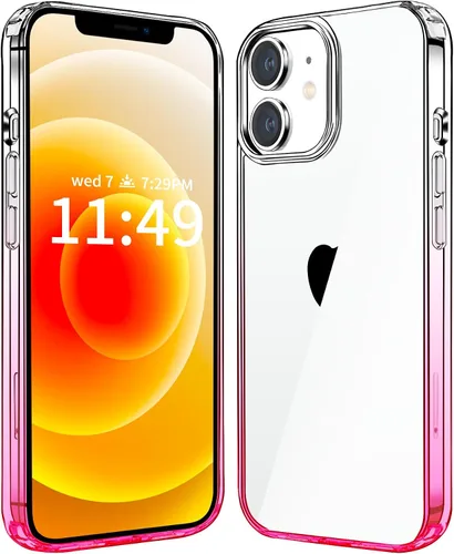 Vista 9 de JJGoo Compatible con iPhone 12 y 12 Pro funda transparente, transparente a prueba de golpes, delgada, antiarañazos, carcasa protectora trasera