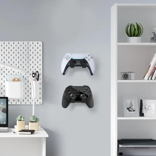 Vista 3 de Universal Game Controller Stand Wall Mount Holder, Plastic Hanger for Gaming Headset, Suit for PC Xbox Switch PS5 Controller Headphone Accessories