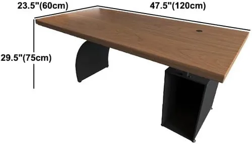 Vista 2 de Escritorio para computadora con almacenamiento de CPU, escritorio de esquina de madera rústica, mesa de escritura, escritorio para estudiantes