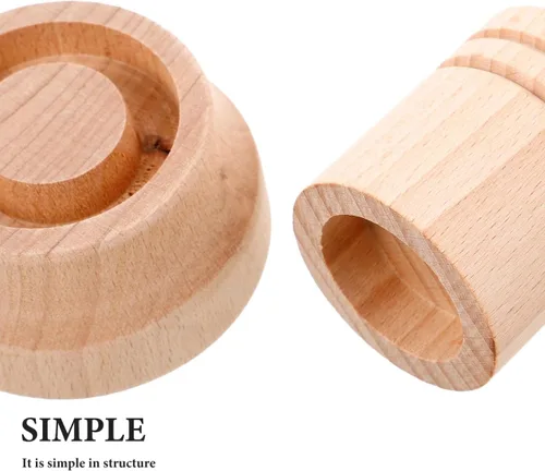 Vista 4 de IMIKEYA Juego de macetas de papel de madera, biodegradable, ecológico, fácil de usar, perfecto para plántulas, interior y exterior, 1 juego