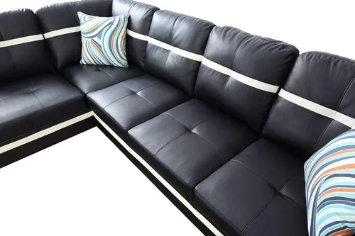 Vista 7 de F095XX-Cuero Negro & blanco