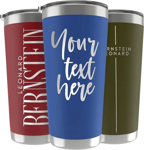 Vista 27 de Regalos personalizados para hombres, 30 onzas, vasos personalizados con tapa, azul marino, tazas de café de viaje aisladas, juego de popote