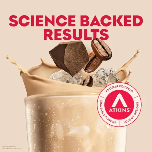 Vista 4 de Atkins Batido rico en proteínas con café y proteínas, apto para dieta cetogénica y sin gluten, 11 onzas líquidas (paquete de 12)